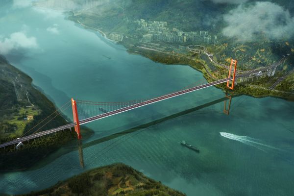 云陽(yáng)復(fù)興長(zhǎng)江大橋(2) 云陽(yáng)復(fù)興長(zhǎng)江大橋(2)